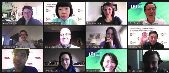 EEN Singapore pitches to representatives in the EU at the EEN Global webinar.